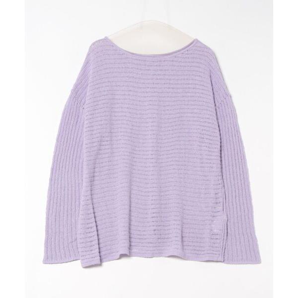 「Ameri」 長袖ニット FREE パープル レディース