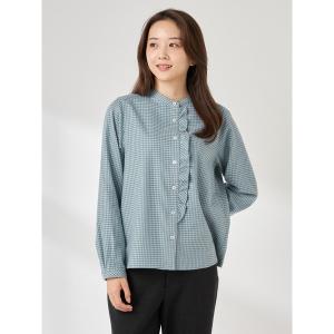 ブラウス シャツ フリルアクセントブラウス レディース