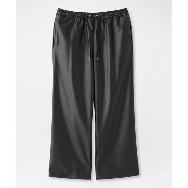 パンツ シンセティックレザーワイドイージー メンズ