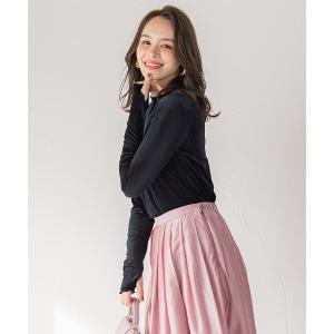 tシャツ シアーベロアカットソー「手洗い可能」 レディース