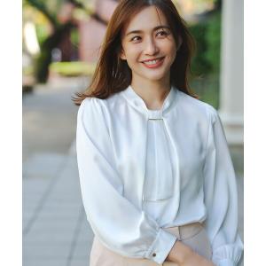 ブラウス シャツ 「4WAY」長袖 ボウブラウス レディース