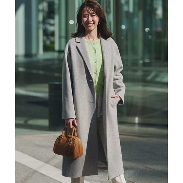 コート チェスターコート ウールモッサ チェスターコート レディース