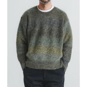 セーター ニット 5G引き揃え片畦クルーネック メンズ