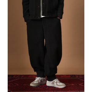 パンツ ウール混パイルボアスウェットパンツ メンズ