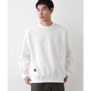 tシャツ 「洗える」ソロテックスワッフルクルーネック メンズ