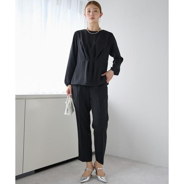 スラックス パンツ テーパードパンツ セットアップ可 レディース