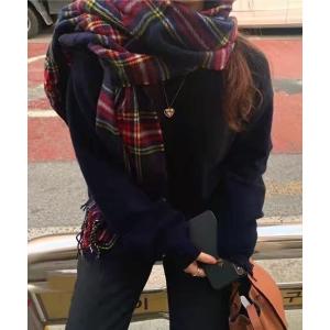 Acne Studios（アクネ ストゥディオズ） チェック柄マフラー - ブルー