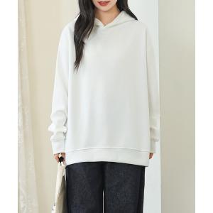 パーカー フード付き ベーシック 長袖 スウェット プルオーバー レディース