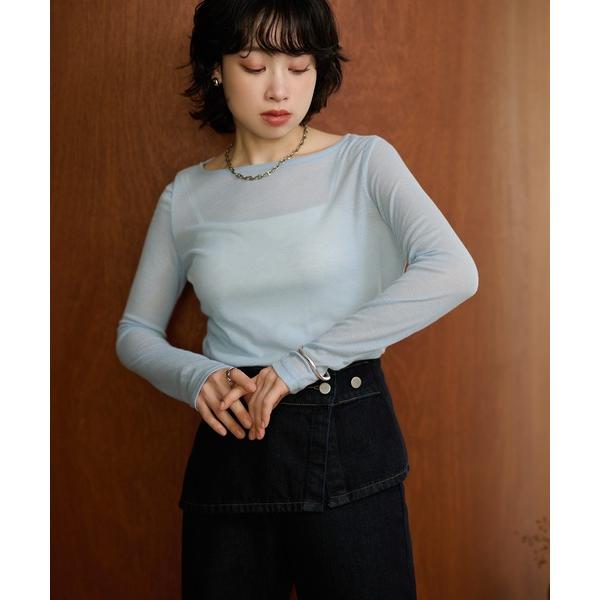 tシャツ sheer back out killing tops /シアーバックアウトキリング長袖ト...