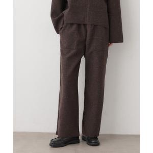 パンツ 「セットアップ可/洗える」メルトンリラクシーパンツ レディース
