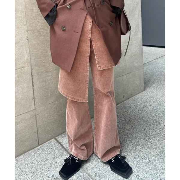 パンツ UND STRETCH CORDUROY SKIRT WITH PANTS レディース