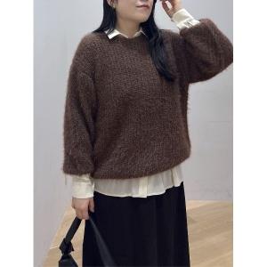 ボリュームニット レディース