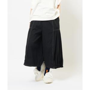 ジーンズ デニム デニムパンツ ヘムギャザーデニムパンツ レディース メンズ