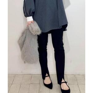 パンツ スリットレギンスパンツ レディース
