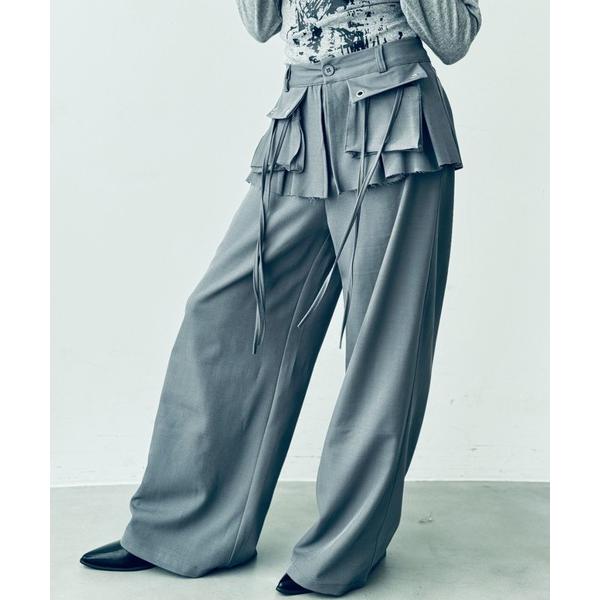 スラックス パンツ 「ハングポケット」トラウザー レディース