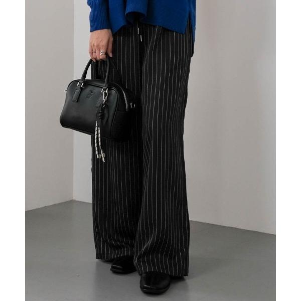 パンツ ピンストライプワイドパンツ レディース