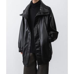 ブルゾン アウター SYNTHETIC LEATHER BLOUSON メンズ