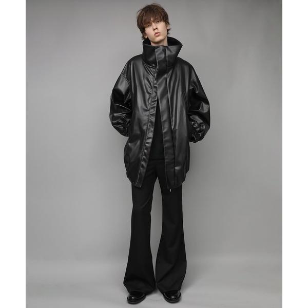 ブルゾン アウター SYNTHETIC LEATHER BLOUSON メンズ