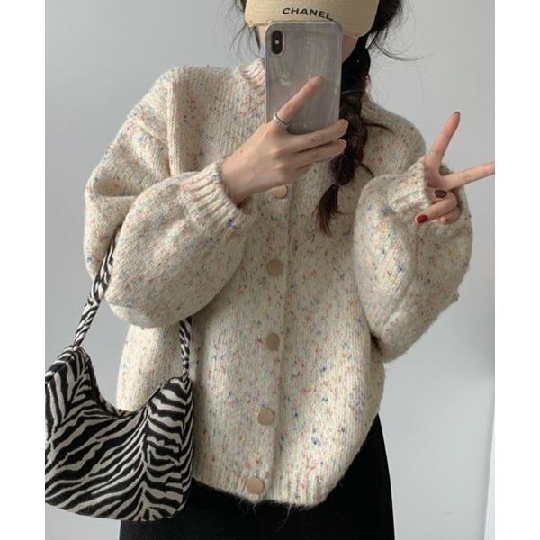 「LAC-VERT」 ニットカーディガン FREE ベージュ レディース