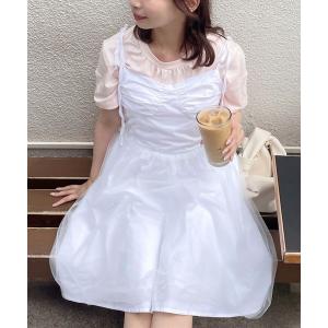 「muguet」 キャミソールワンピース FREE ホワイト レディース