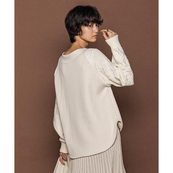 tシャツ ときめきケーブルニット「手洗い可能」 レディース