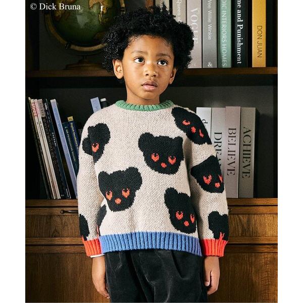 ニット セーター ブラック・ベア　ニットプルオーバー キッズ 子供服 男の子 女の子