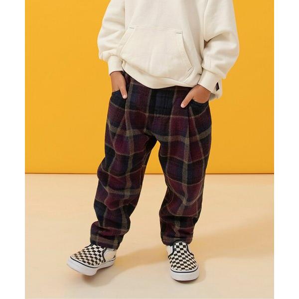 パンツ 「あったか」裏起毛ワイドタックパンツ_ジュニア対応 キッズ 子供服 男の子 女の子
