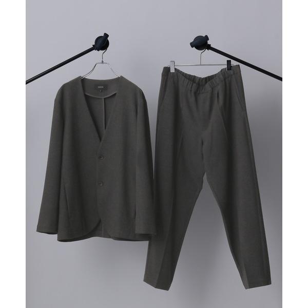 ジャケット ノーカラージャケット 2点セット/時短スマートSETUP+WARM/598967 メンズ