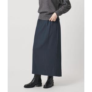 スカート 2タック デニムライク ロングスカート...の商品画像