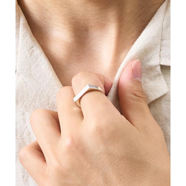 指輪 リング Muff マフ / シルバー925スクエアフォルムリング / R3A メンズ レディー...