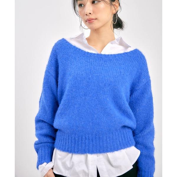 ニット セーター OFF SHOULDER BIG KNIT レディース