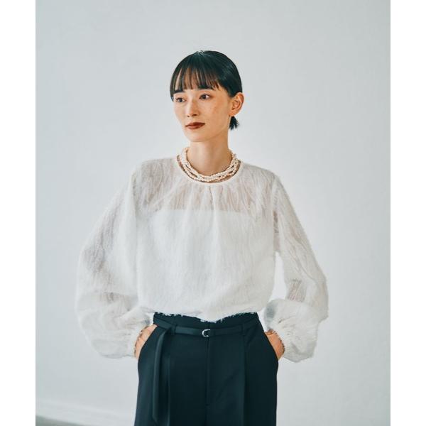 ブラウス シャツ 「入卒式／セレモニー」ジャガードギャザーブラウス　601002 レディース