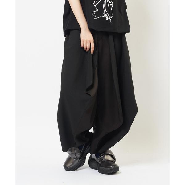 ワイドパンツ パンツ エクセルツイル　ツイルスクイッドパンツ レディース メンズ