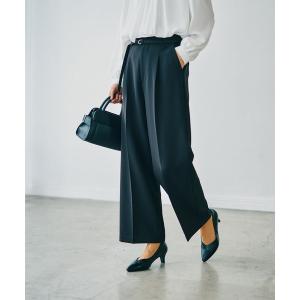 パンツ 「入卒式／セレモニー」Wクロスベルト付きワイドパンツ　598344 レディース