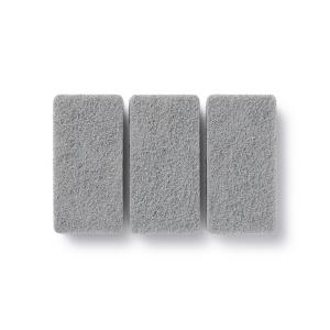 キッチン ウレタンフォーム三層スポンジ／グレー　３個入　約幅６×奥行１２×厚さ３．５ｃｍ｜ZOZOTOWN Yahoo!店