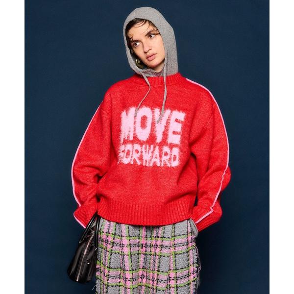 ニット セーター MOVE FORWARD logo knit/MOVE FORWARDロゴニット ...