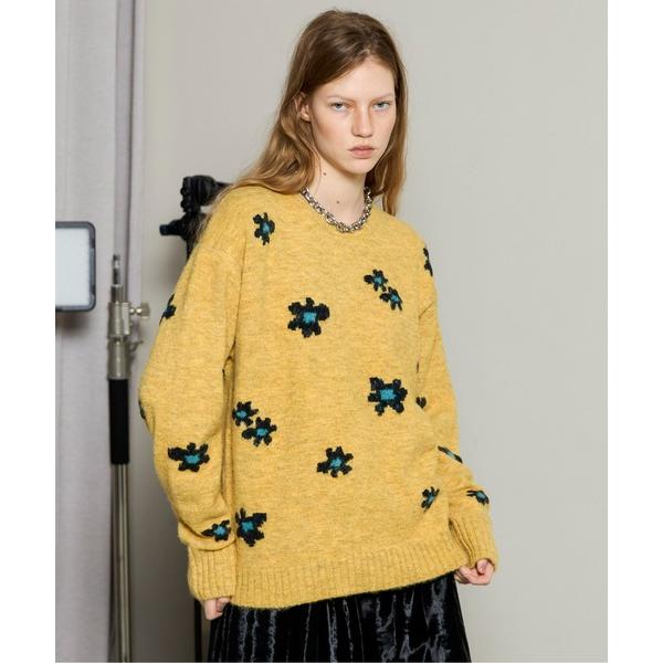 ニット セーター Many Flower Knit Pullover/メニーフラワーニットプルオーバ...