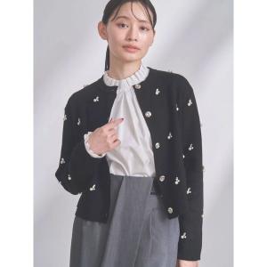 カーディガン ビジューニットカーデ レディース