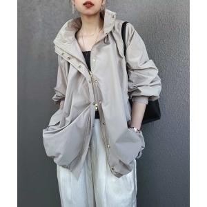 ブルゾン アウター スタンドカラーギャザーバルーンブルゾン レディース