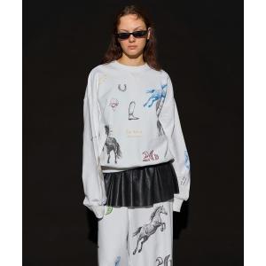 トレーナー スウェット Drawing Horse Sweatshirt/ドローイングホーススウェット レディース メンズ