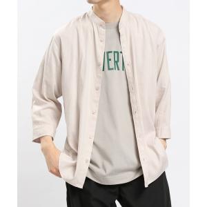 「GLOBAL WORK Smile Seed Store」 7分袖シャツ X-LARGE ホワイト系その他 メンズ