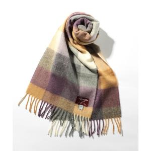 「Joshua Ellis」 マフラー FREE パープル レディース