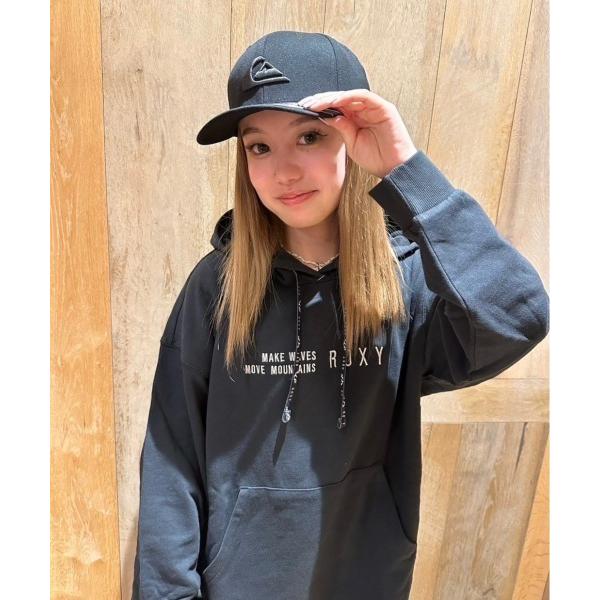 「ROXY」 プルオーバーパーカー MEDIUM ブラック レディース