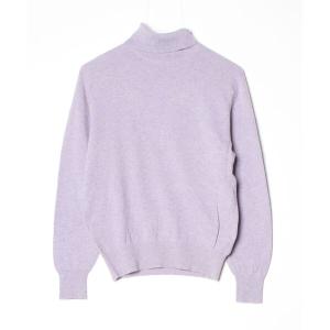 「OLD ENGLAND」 タートルネックニット - パープル レディース