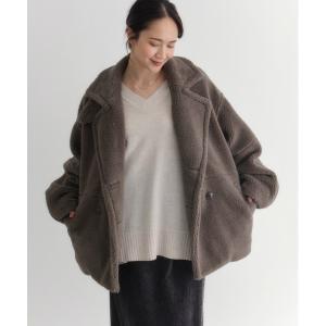 コート アウター 「HONEYSUCKLE ROSE」マルチWAYボアジャケット (保温性/リラックスシルエット/軽量デザイン/トレンド感) レディー