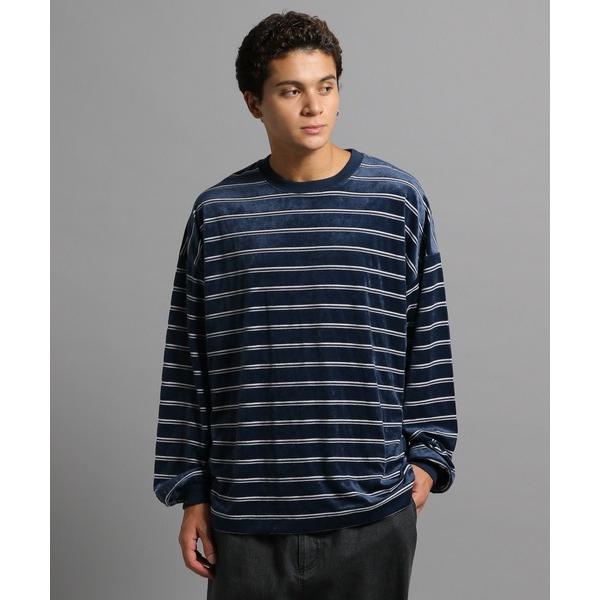 tシャツ ベロアボーダーロンT メンズ レディース