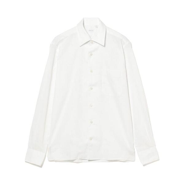 シャツ 「別注」ORIAN / リネンコットン ワンピースカラー シャツ メンズ