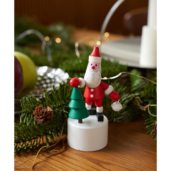 インテリア 「DETOA/デトア」Wooden Push Up Toy Santa＆Tree　プッシ...
