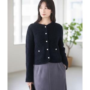 ICB（アイシービー） カーディガン ルレックスニットツイード