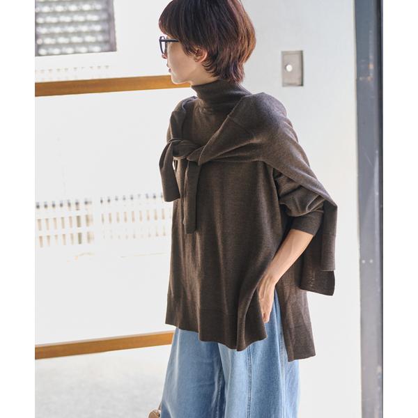 ニット セーター 「追加3」BiellaYarnワイドタートルネック レディース